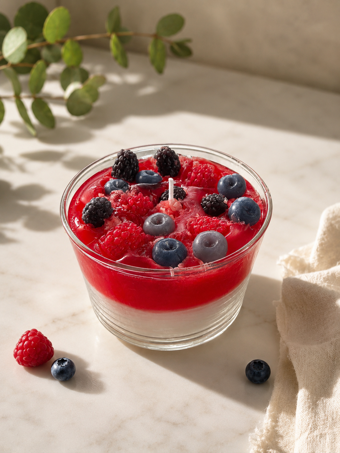 Vela frutos rojos